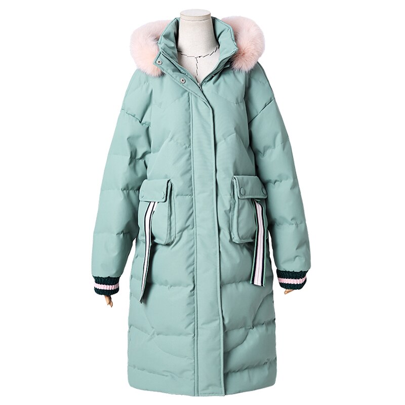 ARTKA 2019 Winter New Women Down Coat 90% White Duck Down Thick Warm Long Jacket Raccoon Fur Detachable Hooded Outwear ZK10197D