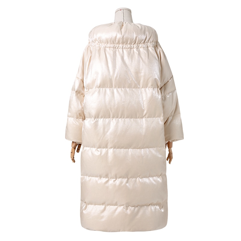 ARTKA 2019 Winter New Women Down Coat 90% White Duck Down Extremely Warm Outwear Flower Embroidery Long Down Coat YK15097D