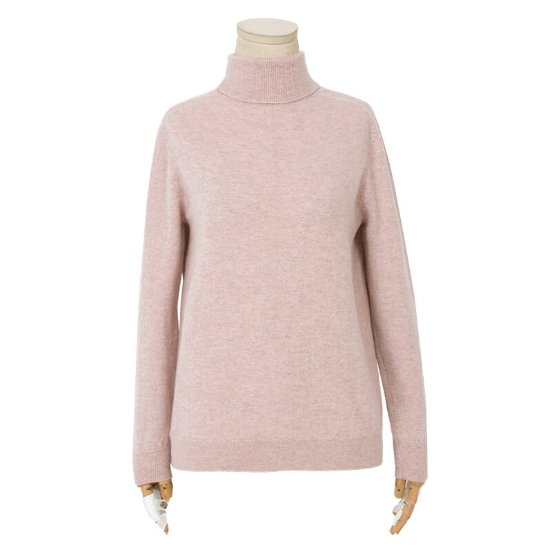 ARTKA 2020 Winter New Women Sweater 6Color Elegant 100% Cashmere Soft Knitwear Turtleneck Warm Cashmere Knitted Sweater SC28002D