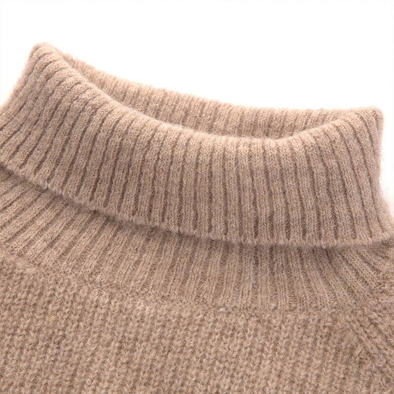 ARTKA 2020 Winter New Women Sweater Elegant 3 Colors Soft Wool Knitted Sweater Turtleneck Loose Warm Alpaca Knitwear YB20802D