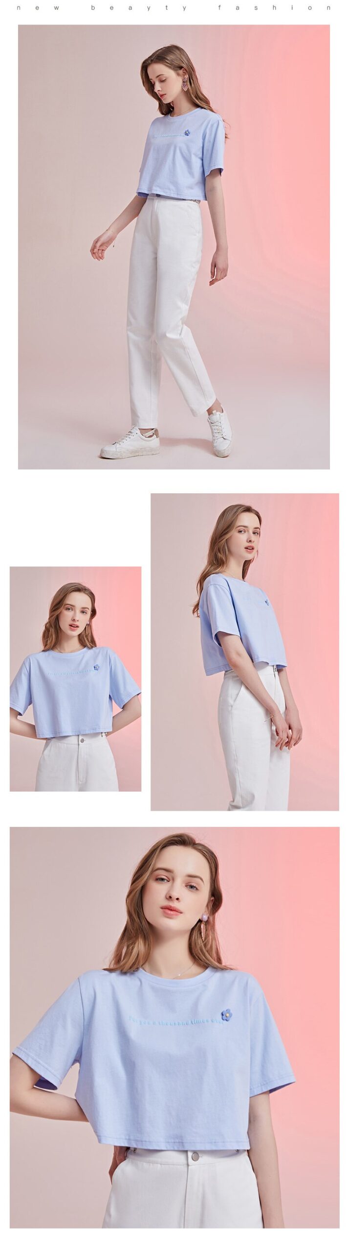 ARTKA 2021 Summer New Women T-shirt 100% Cotton Fashion 3 Colors O-Neck T-shirt Short Sleeve Casual White Short T-shirt TA25112C