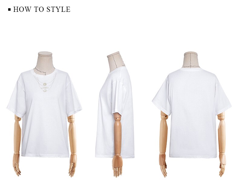 ARTKA 2021 Summer New Women T-shirt 100% Cotton Fashion Necklace Embroidery T-shirts Short Sleeve O-Neck White T-shirt TA25114X